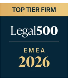 Legal 500 – Top Tier Firm, EMEA 2026